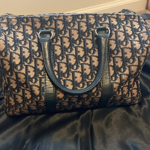 💎Authentic vintage Dior trotter canvas leather Boston bag w/original tags - Picture 13 of 16